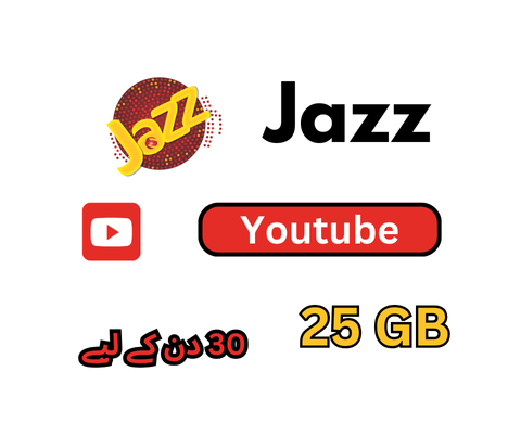 Jazz youtube Packages Daily, Weekly, Monthly